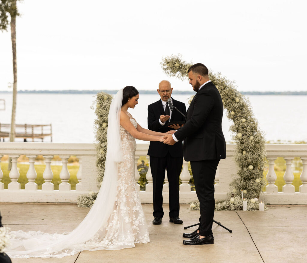 wedding ceremony at Bella Cosa in Florida