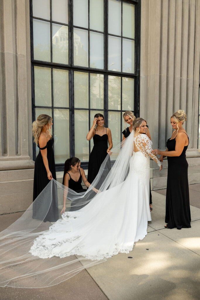 first look photos for tampa florida wedding day