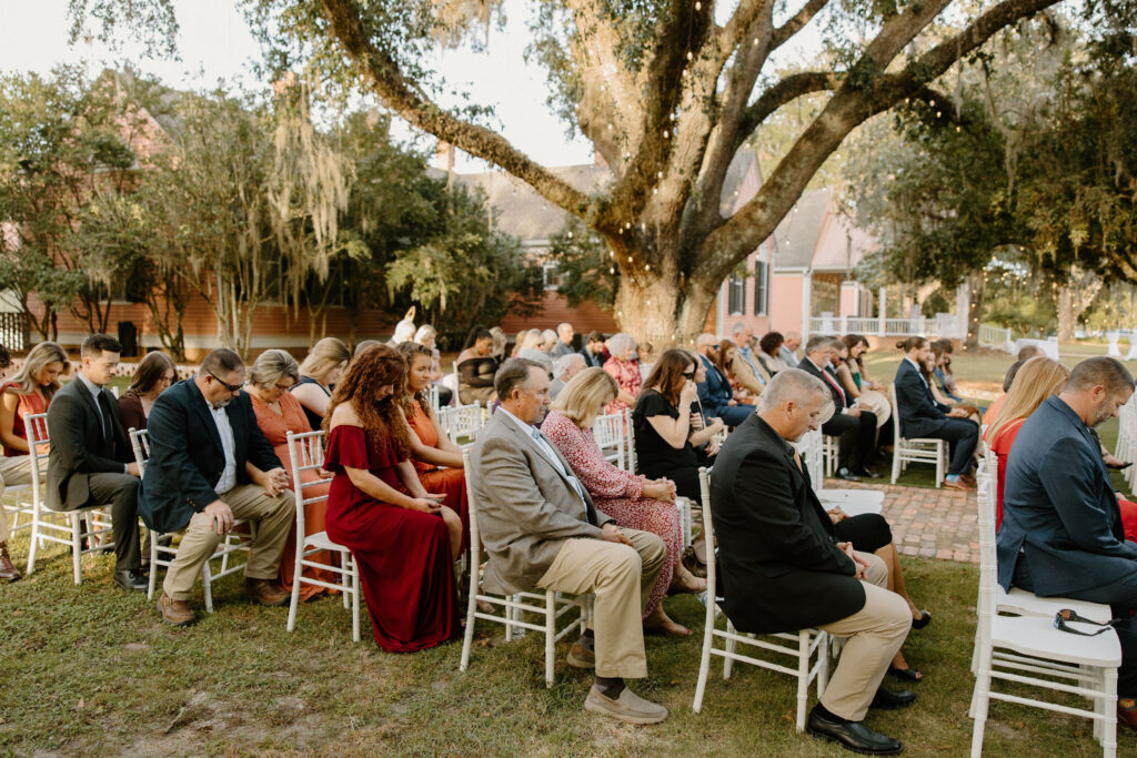 wedding ceremony photos at south eden plantation wedding venue